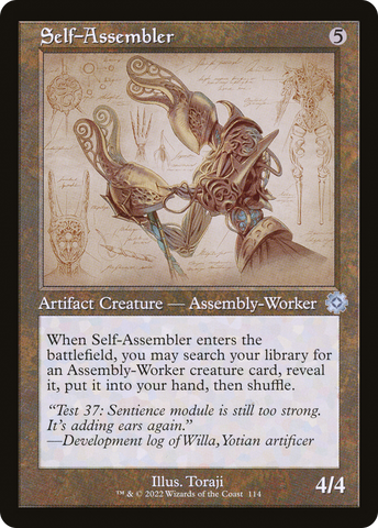 Self-Assembler (Schematic) (BRR-114)  - The Brothers' War Retro Artifacts