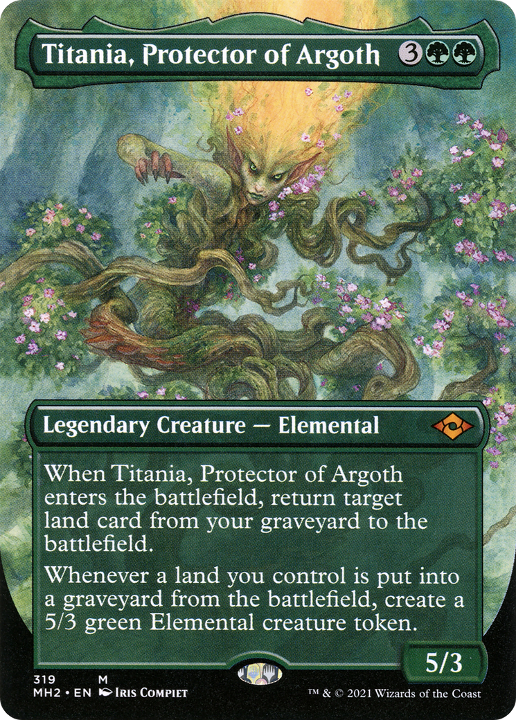 Titania, Protector of Argoth (Borderless) (MH2-319)  - Modern Horizons 2