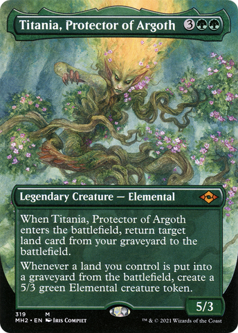 Titania, Protector of Argoth (Borderless) (MH2-319)  - Modern Horizons 2