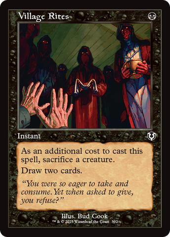 Village Rites (Retro Frame) (INR-392)  - Innistrad Remastered