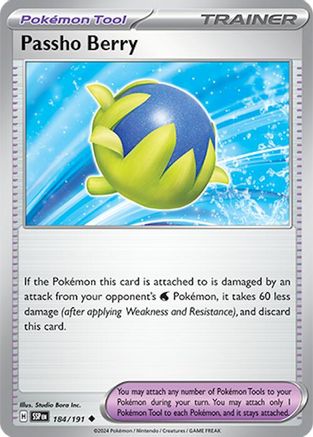 Passho Berry 184/191 - Reverse Holofoil SV08 Surging Sparks