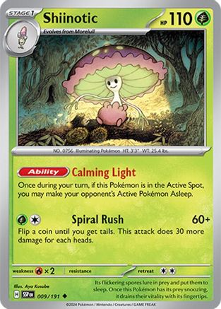Shiinotic 009/191  SV08 Surging Sparks