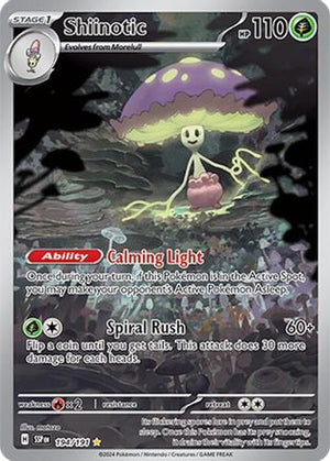 Shiinotic 194/191  - Holofoil SV08 Surging Sparks - Illustration Rare