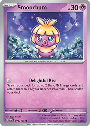 Smoochum 075/191 - Reverse Holofoil SV08 Surging Sparks