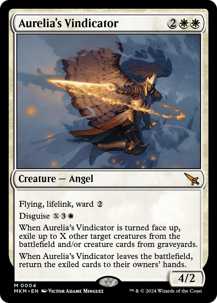 Aurelia's Vindicator (MKM-004)  Foil - Murders at Karlov Manor