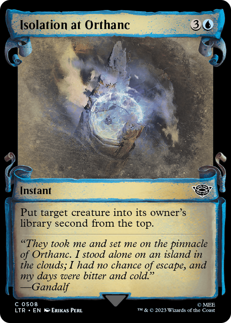 Isolation at Orthanc (Showcase Scrolls) (LTR-508)  Foil - The Lord of the Rings: Tales of Middle-earth: (Showcase)