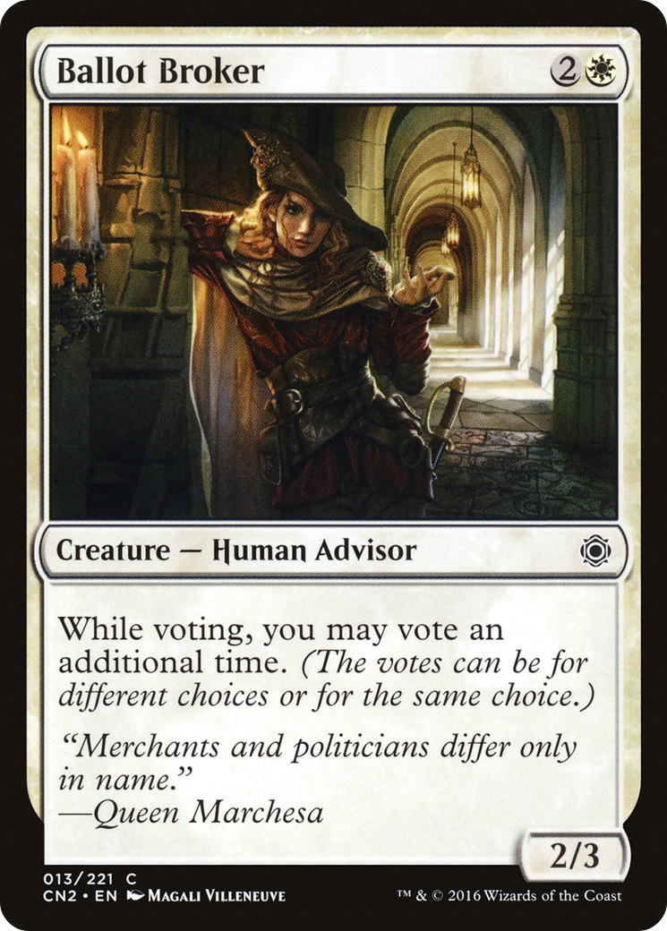 Ballot Broker (CN2-013)  Foil - Conspiracy: Take the Crown