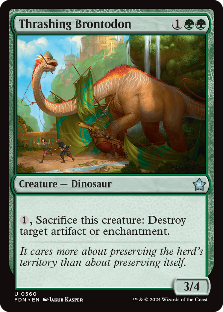 Thrashing Brontodon (FDN-560)  - Foundations