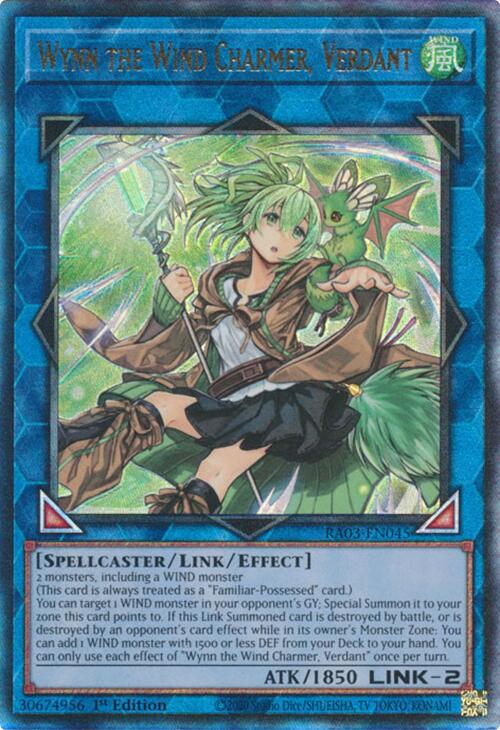 Wynn the Wind Charmer, Verdant (UTR) [RA03-EN045] Prismatic Ultimate Rare