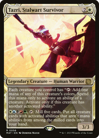 Tazri, Stalwart Survivor (Showcase) (MAT-056)  - March of the Machine: The Aftermath: (Showcase)