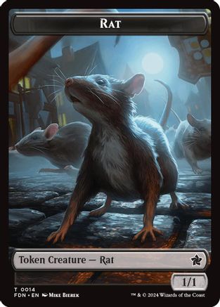 Rat (0014) // Zombie Double-Sided Token (FDN-14 // 15)  - Foundations