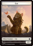 Cat (0001) // Cat (0002) Doubled-Sided Token (FDN-1 // 2)  Foil - Foundations