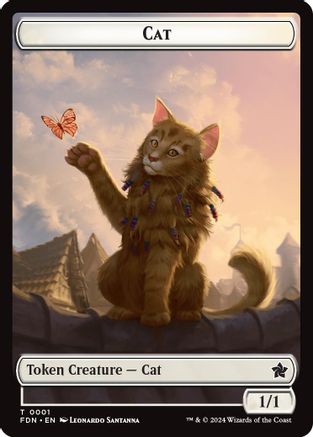Cat (0001) // Cat (0002) Doubled-Sided Token (FDN-1 // 2)  - Foundations