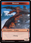Dragon (0016) // Dragon (0017) Doubled-Sided Token (FDN-16 // 17)  Foil - Foundations