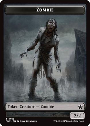Zombie // Insect Doubled-Sided Token (FDN-15 // 21)  - Foundations