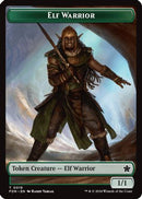 Elf Warrior // Cat (001) Doubled-Sided Token (FDN-19 // 1)  - Foundations