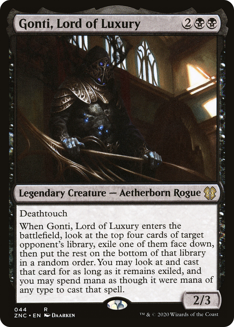 Gonti, Lord of Luxury (ZNC-044)  - Zendikar Rising Commander