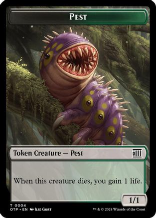 Pest // Plot Double-Sided Token (OTP-4 // 20)  - Outlaws of Thunder Junction: Breaking News