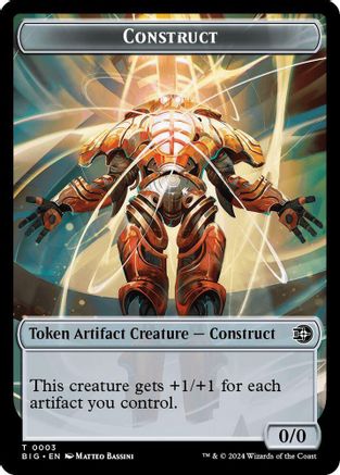 Construct Token // Plot Token Double-Sided Token (BIG-3 // 20)  - Outlaws of Thunder Junction: The Big Score