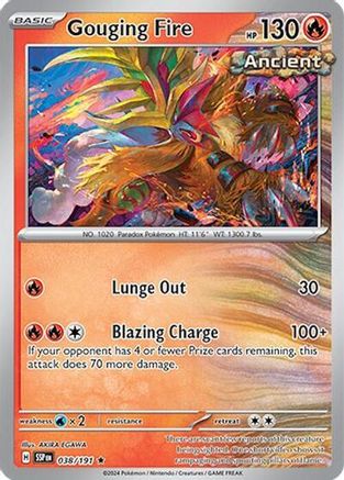 Gouging Fire 038/191 - Theme Deck SV08 Surging Sparks