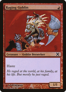 Raging Goblin (10E-224★)  Foil - Tenth Edition