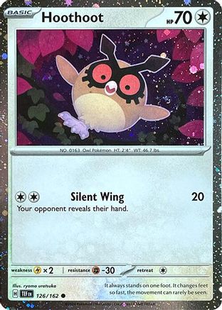 Hoothoot 126/162 (Cosmos Holo) Holofoil SV05 Temporal Forces