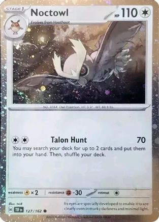 Noctowl 127/162 (Cosmos Holo) Holofoil SV05 Temporal Forces