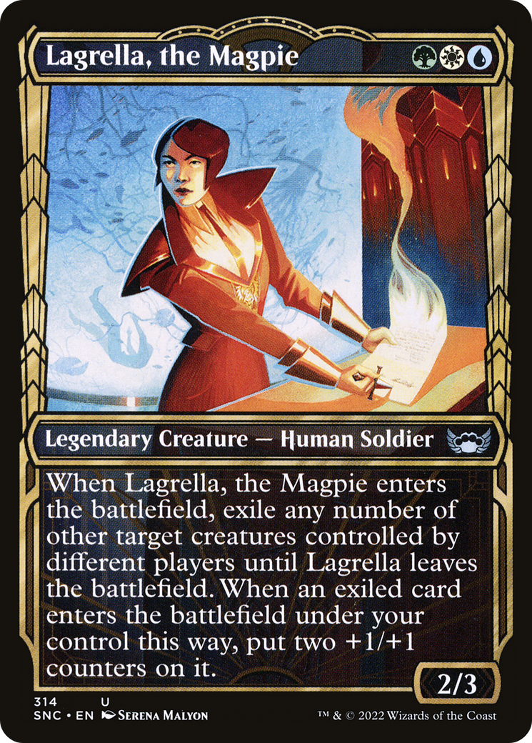 Lagrella, the Magpie (Showcase) (SNC-314) - Streets of New Capenna: (Showcase) Foil