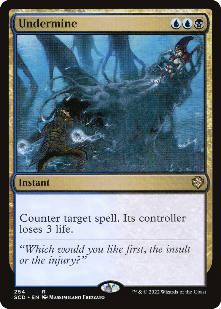Undermine (SCD-254)  - Starter Commander Decks