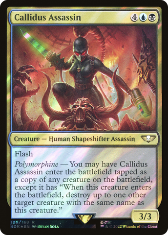 Callidus Assassin (Surge Foil) (40K-109)  Foil - Warhammer 40,000 Commander