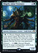 Shigeki, Jukai Visionary (PRE-206S) - Kamigawa: Neon Dynasty Promos: (enchantment) Foil