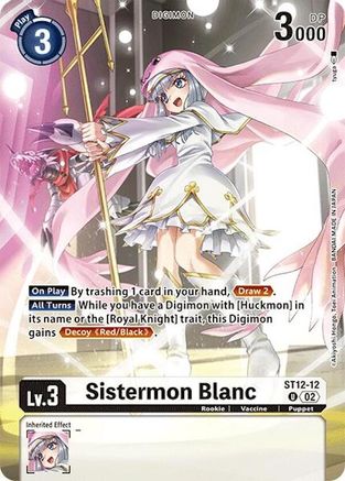 Sistermon Blanc (Alternate Art) (ST12-12) - Special Limited Set Foil