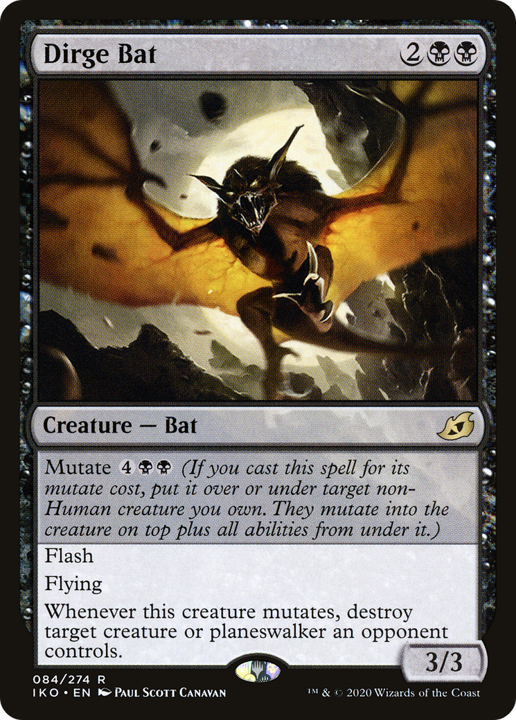 Dirge Bat (IKO-084)  Foil - Ikoria: Lair of Behemoths