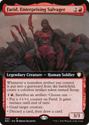 Farid, Enterprising Salvager (Extended Art) (BRC-060)  - The Brothers' War Commander: (Extended Art)