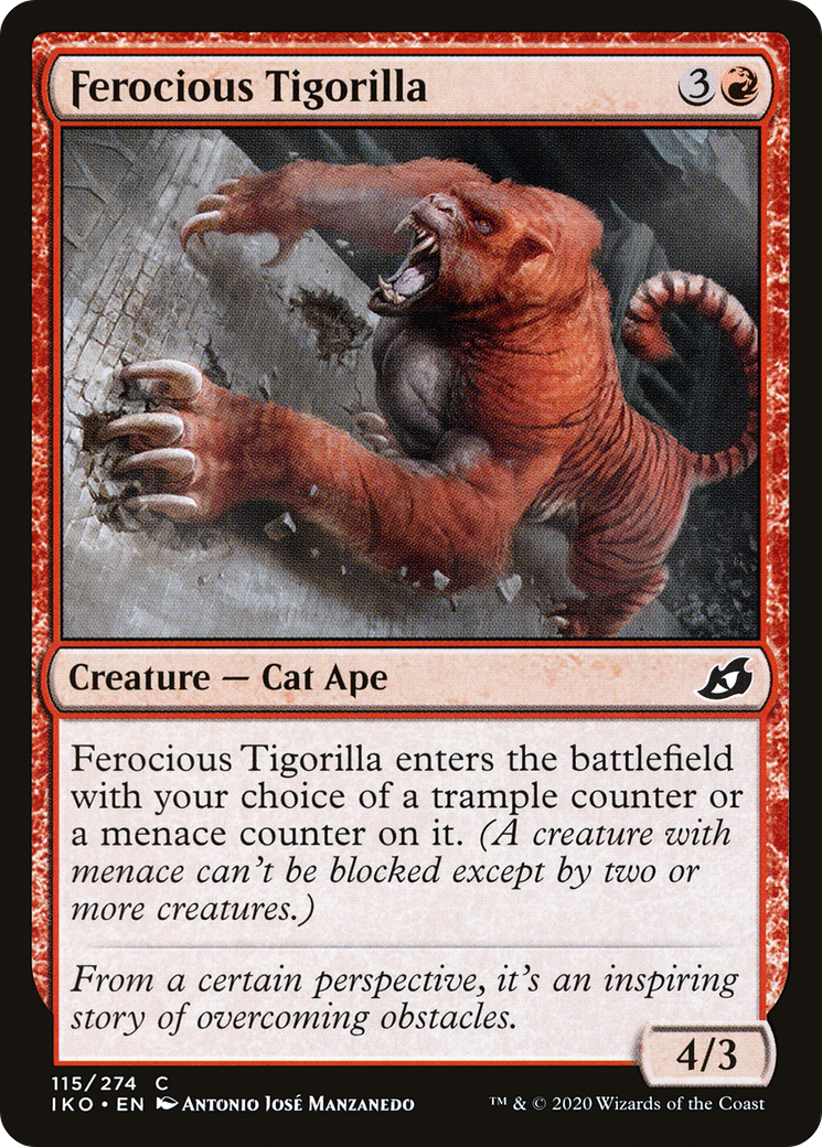 Ferocious Tigorilla (IKO-115)  Foil - Ikoria: Lair of Behemoths