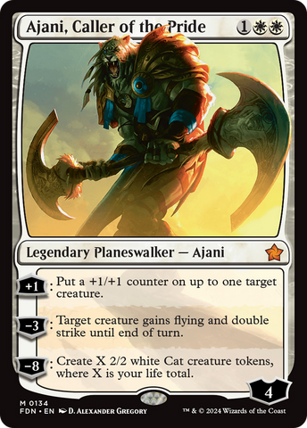 Ajani, Caller of the Pride (FDN-134)  - Foundations