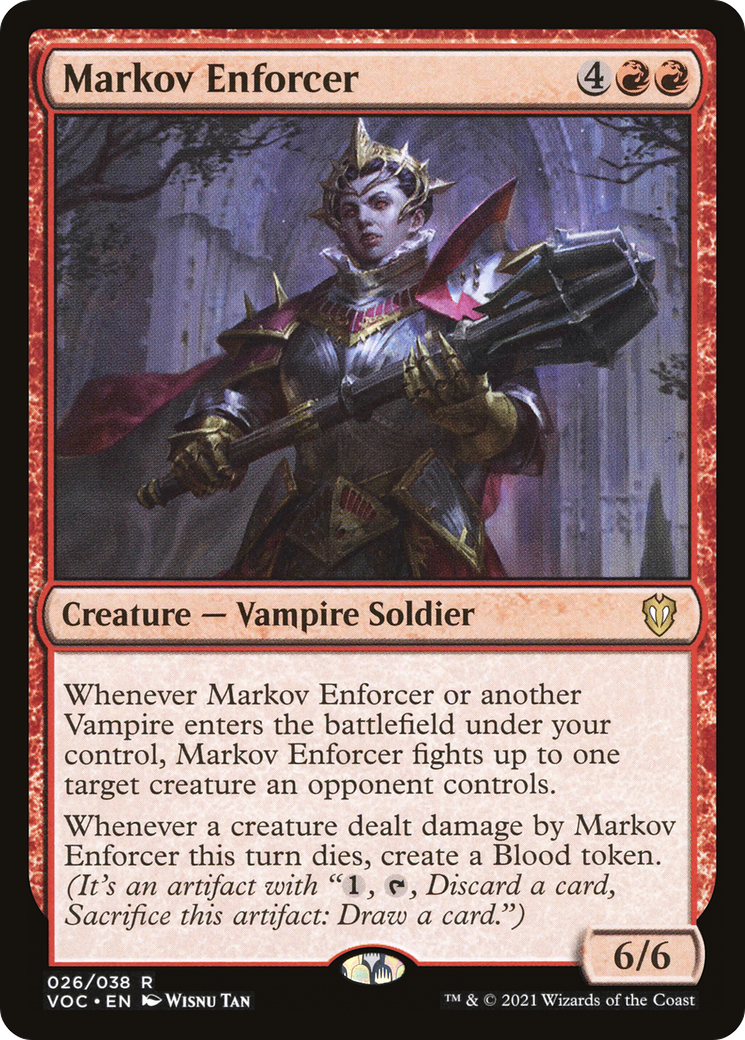 Markov Enforcer (VOC-026)  - Crimson Vow Commander