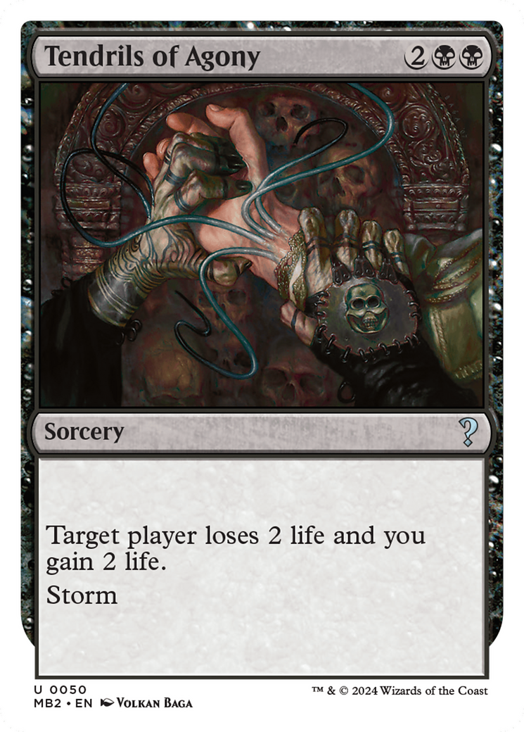 Tendrils of Agony (White Border) (MB2-050)  - Mystery Booster 2