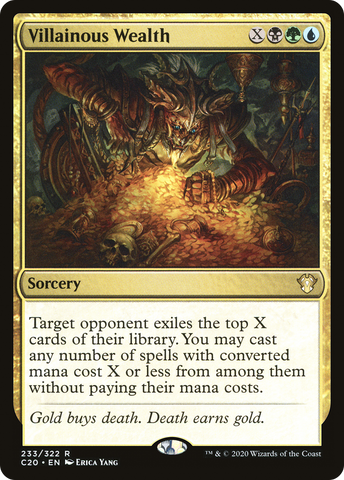 Villainous Wealth (C20-233)  - Commander 2020