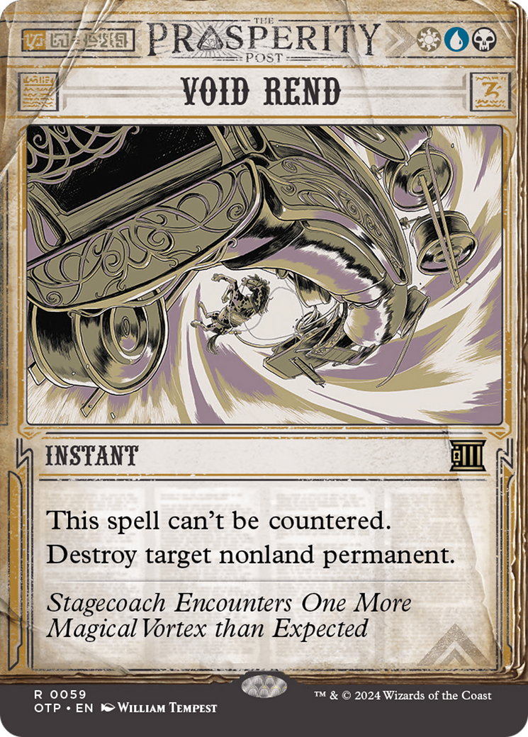 Void Rend (OTP-059)  Foil - Breaking News: (Showcase) (Borderless)