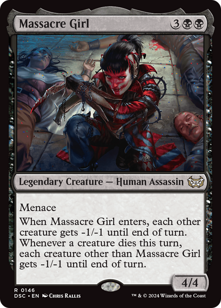 Massacre Girl (DSC-146)  - Duskmourn: House of Horror Commander