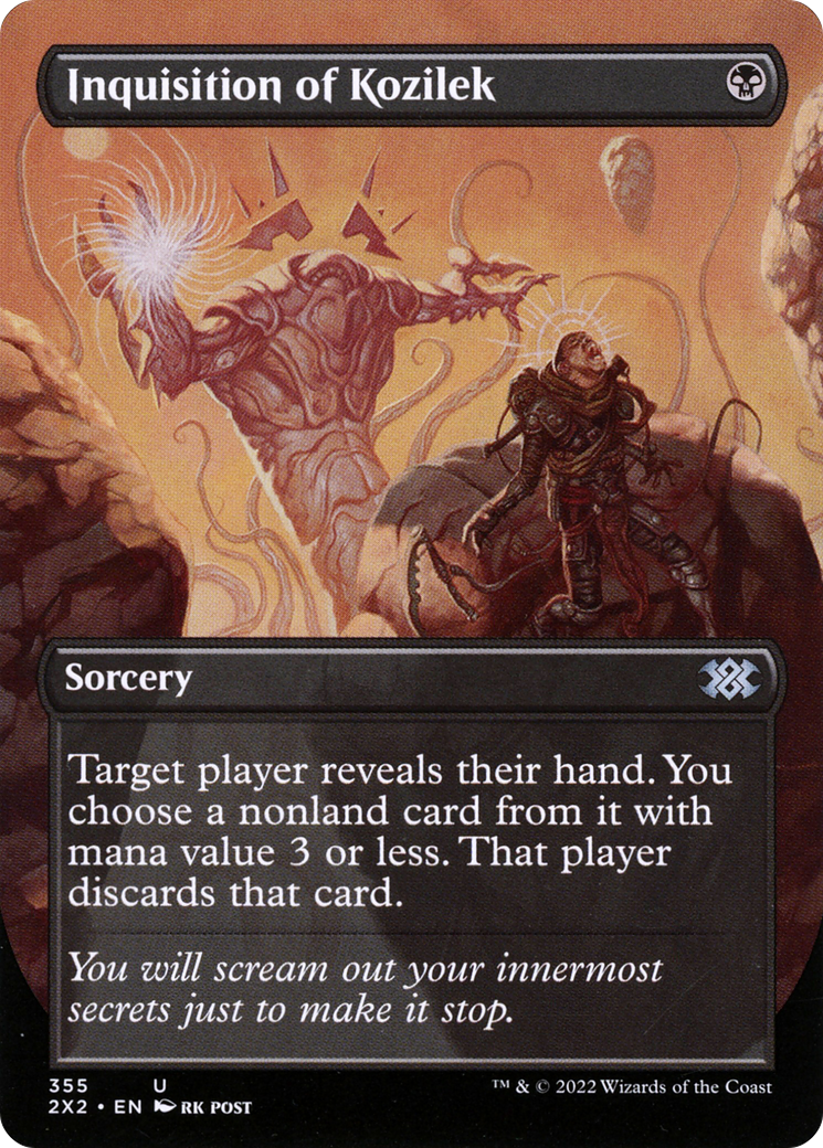 Inquisition of Kozilek (Borderless) (2X2-355)  Foil - Double Masters 2022