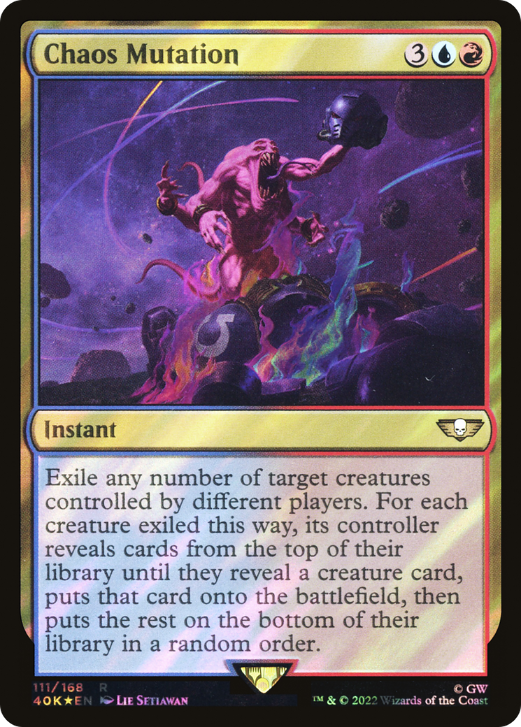 Chaos Mutation (Surge Foil) (40K-111)  Foil - Warhammer 40,000 Commander