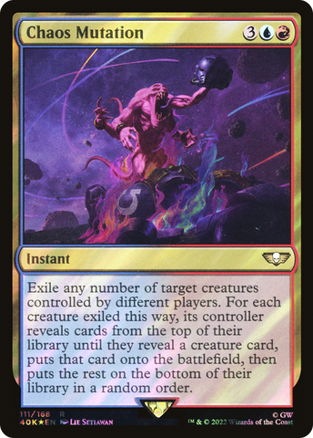 Chaos Mutation (Surge Foil) (40K-111)  Foil - Warhammer 40,000 Commander