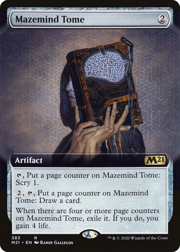 Mazemind Tome (Extended Art) (M21-383)  - Core Set 2021: (Extended Art)
