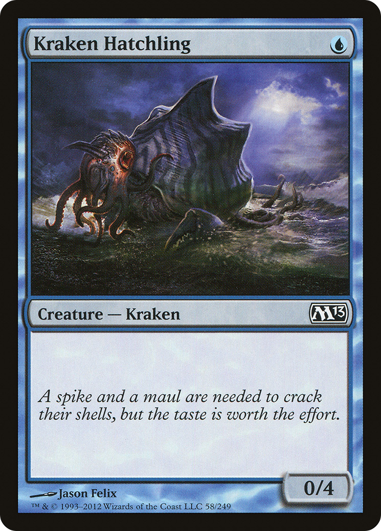 Kraken Hatchling (M13-058)  Foil - Magic 2013