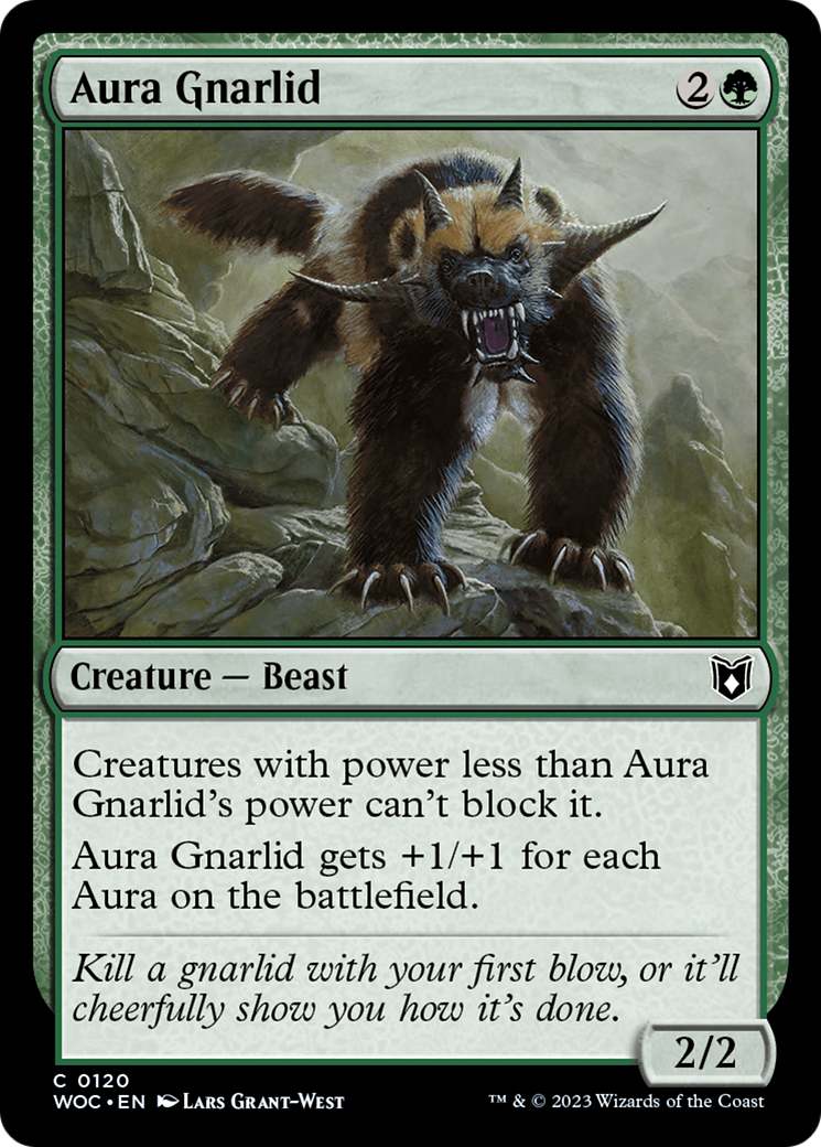 Aura Gnarlid (WOC-120)  - Wilds of Eldraine Commander
