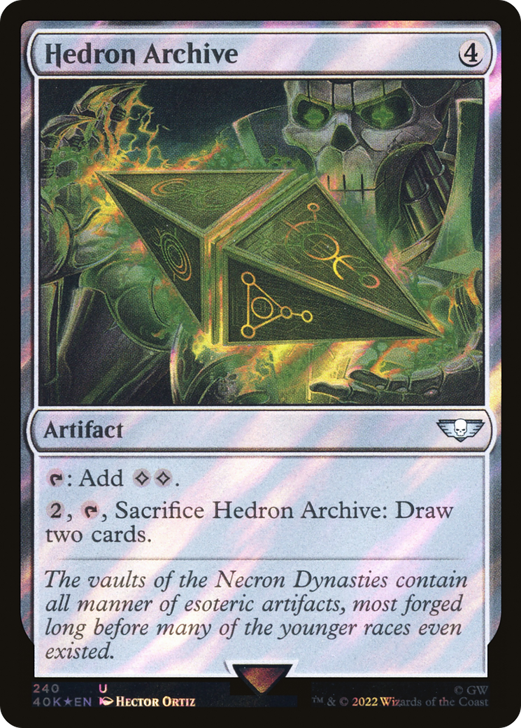 Hedron Archive (Surge Foil) (40K-240)  Foil - Warhammer 40,000 Commander