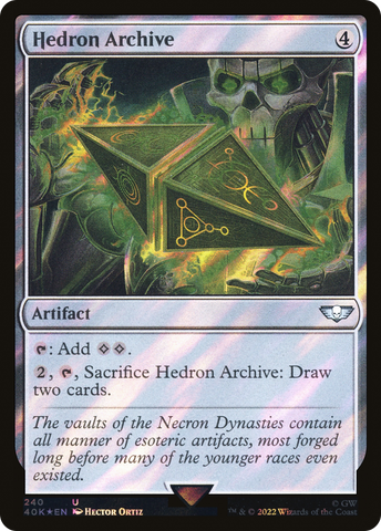 Hedron Archive (Surge Foil) (40K-240)  Foil - Warhammer 40,000 Commander