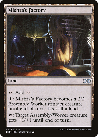 Mishra's Factory (2XM-323)  Foil - Double Masters